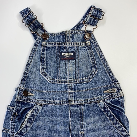 OshKosh B'gosh Denim Overalls 24M - Picture 2 of 9